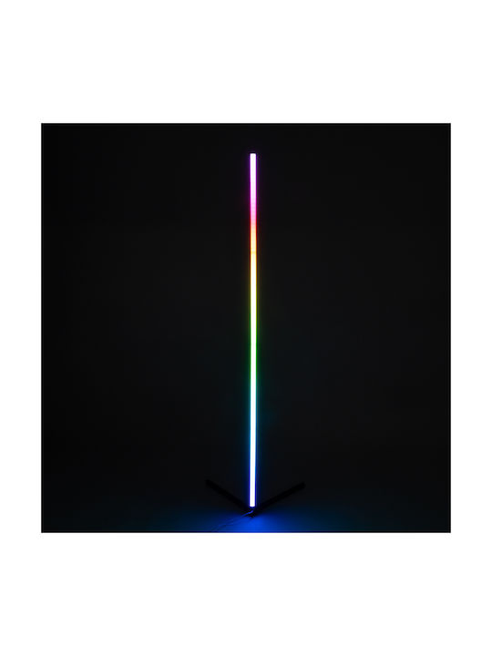 GloboStar Digicolumn LED Floor Lamp H165xW3cm. with RGB Light 1280lm Black