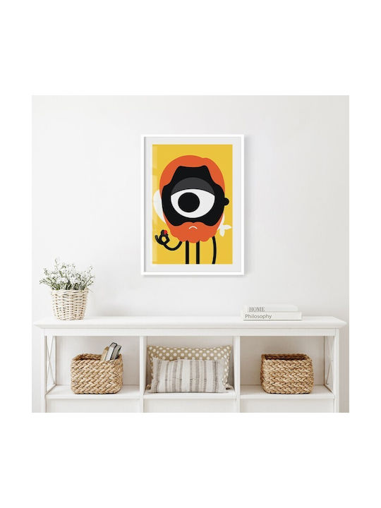 Walls Poster Big Eyed Beared Man 20x30cm