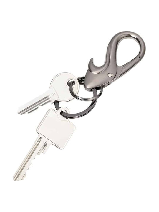 Troika Keychain Opener Metallic Gray Troika Keychain Opener Metallic Gray