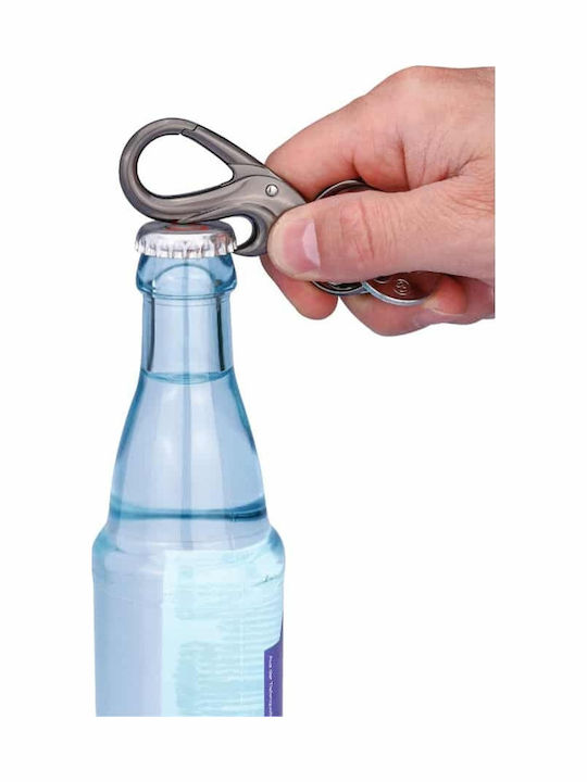 Troika Keychain Opener Metallic Gray