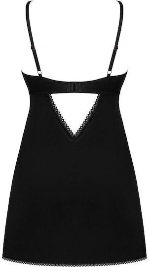 Obsessive Rosenty Σετ Sexy Babydoll Μαύρο