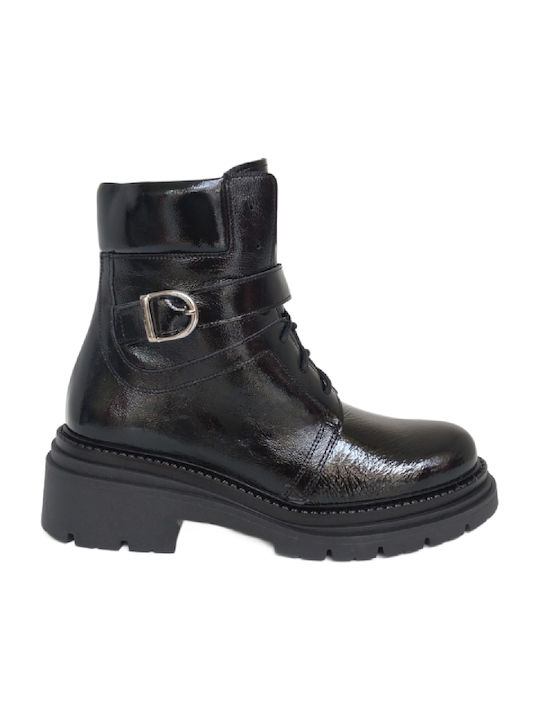 Commanchero Original Leder Damen Knöchelstiefel Schwarz