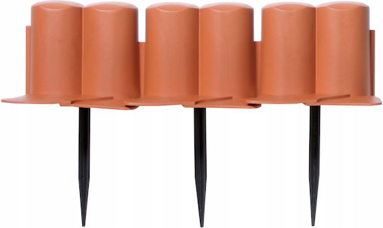 Prosperplast Gartenbordüre in Orange Farbe 10cm x 3.02m