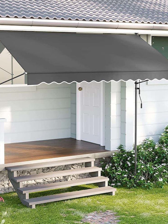 Songmics Τέντα Βεράντας Γκρι 3x1.8m