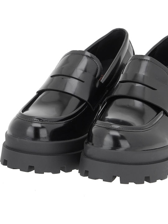 Mocasini dama în culoarea Negru