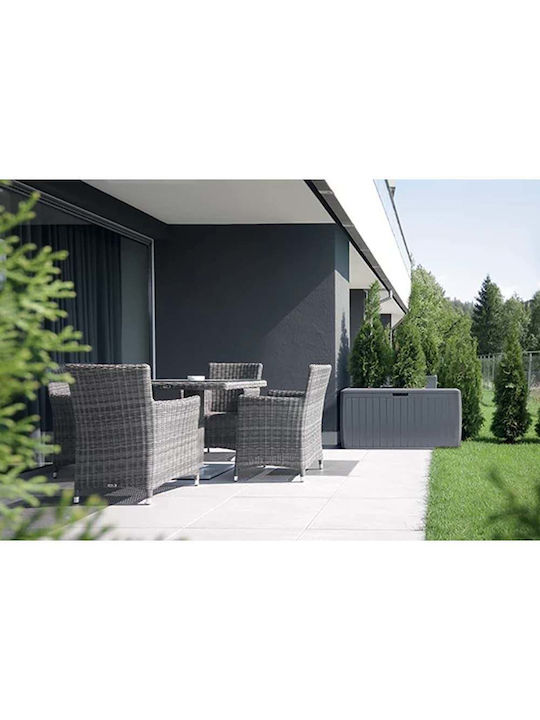 Prosperplast Außenlagerbox Kunststoff 290Es Anthracite L116xB47xH59.5cm