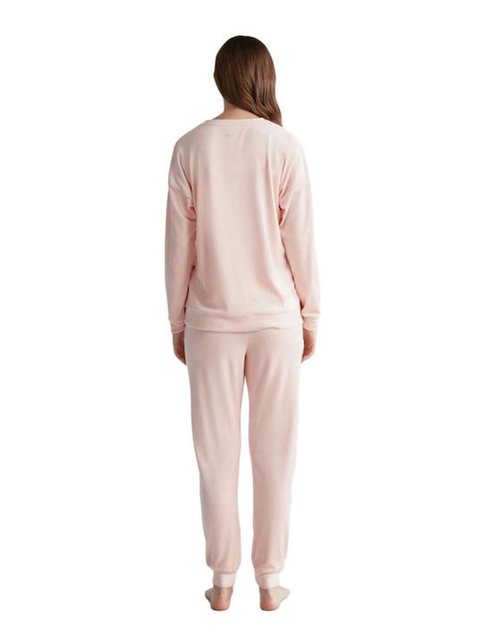 U.S. Polo Assn. Set Winter Women's Pajamas Pink