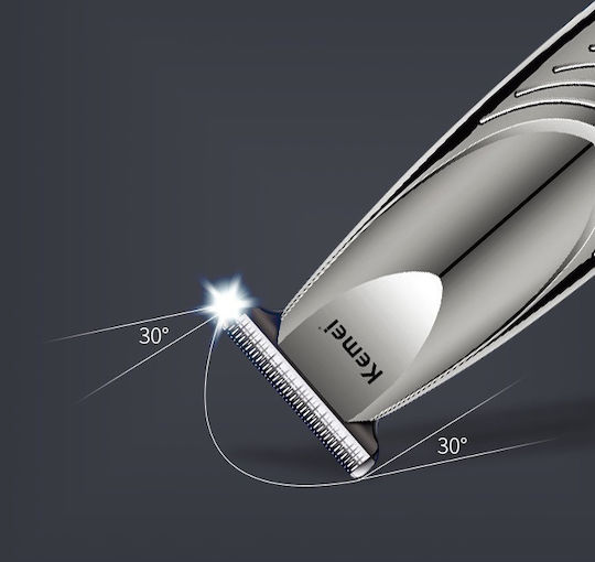 Kemei Професионална Машинка за Подстригване Сив KM-1722