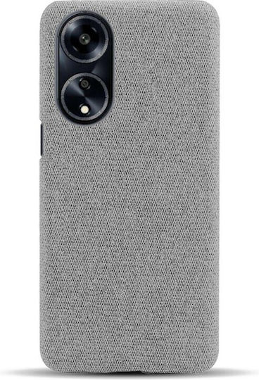 Cloth Back Cover Plastic Gray (Oppo A98)