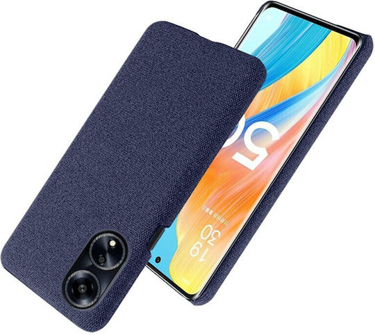 Cloth Back Cover Πλαστικό Μπλε (Oppo A98)