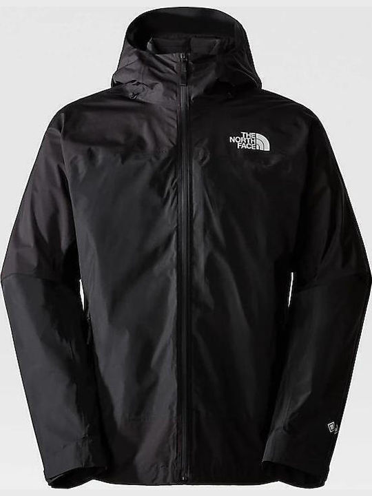 3 in 1 Winter Jacket Waterproof and Windproof Black