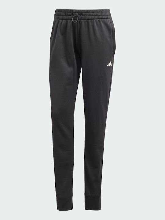 Tapered Παντελόνι Φόρμας Fleece Μαύρο