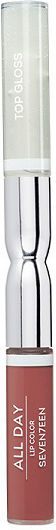 Seventeen All Day Lip Color & Top Gloss Υγρό Κραγιόν Metallic 04 Irish Coffee 10ml