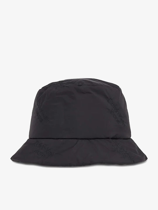 Calvin Klein Γυναικείο Ψάθινο Καπέλο Bucket Μαύρο