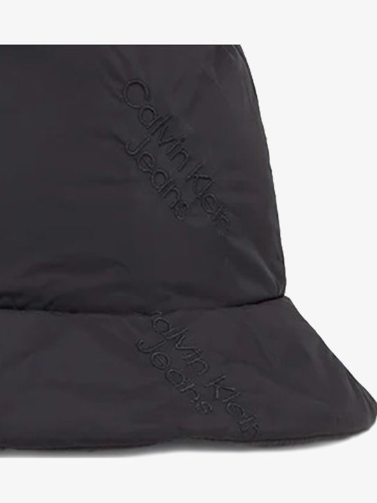 Calvin Klein Γυναικείο Ψάθινο Καπέλο Bucket Μαύρο