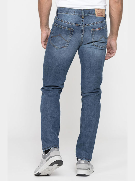 Carrera Jeans Pantaloni de Bărbați din Jean în Croială Normală Piatră albastră spălată
