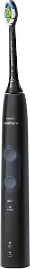 Philips Sonicare ProtectiveClean 4500 Електрическа Четка за Зъби с Таймер и Калъф за Пътуване Черен