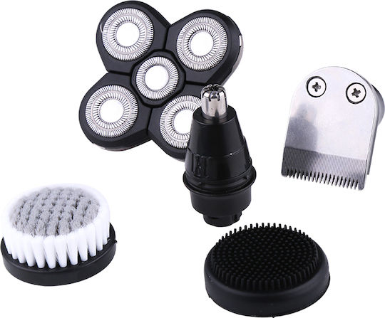 Kemei Men's Care 5 in 1 KM-1003 Περιστρεφόμενη Ξυριστική Μηχανή Προσώπου Επαναφορτιζόμενη / Με Καλώδιο