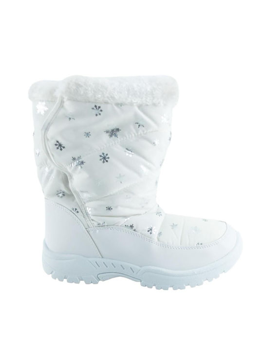 Meridian Kids Snow Boots White