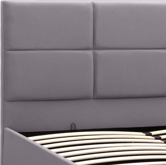 Kingston Pat Dublu Gri cu Lamele pentru Saltea 150x200cm