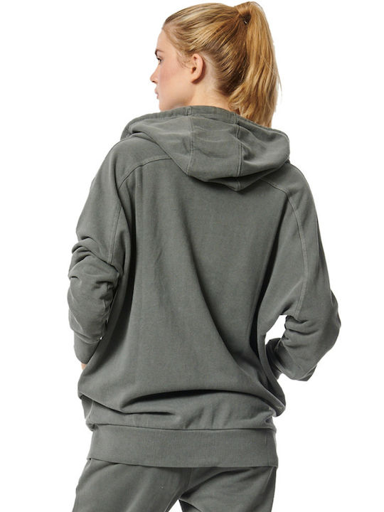 Body Action Women's Hooded Cardigan Granite Grey