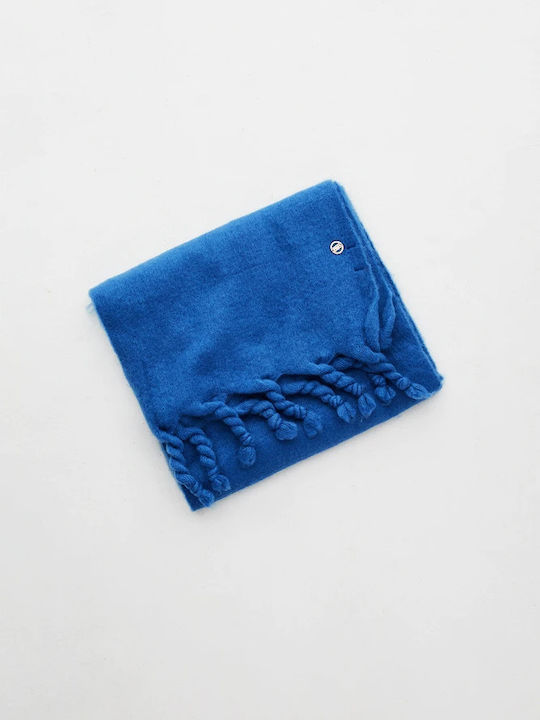 BSB Women's Wool Scarf Blue