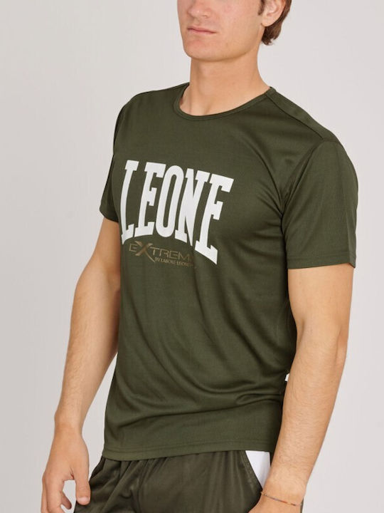 Leone 1947 Bărbați T-shirt Sportiv cu Mânecă Scurtă Verde