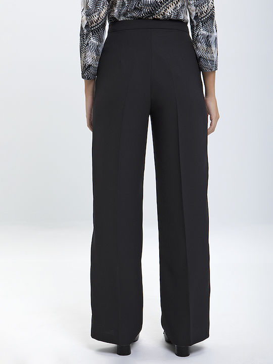 Pennyblack Women's Fabric Trousers Flared Black