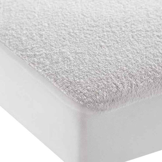 TnS Protective Cover Queen Waterproof with Skirt White 160x200+30cm