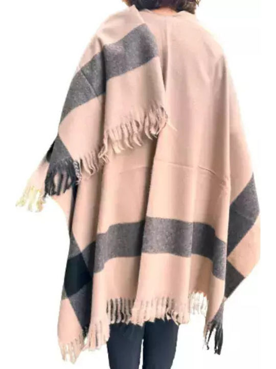 Women's Poncho Taupe