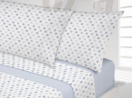 Manterol Casa Σετ Μονά με Λάστιχο Σιέλ 150x200cm