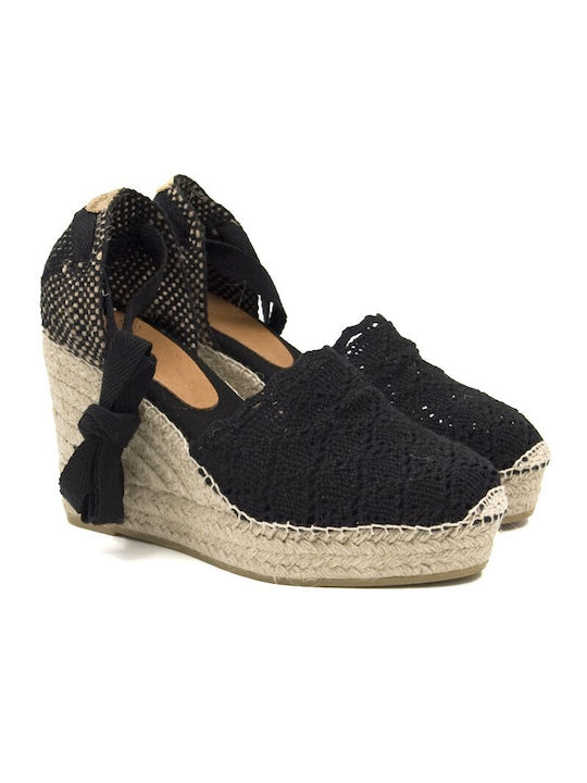 Toni Pons Platforme dama în stil espadrile Negre