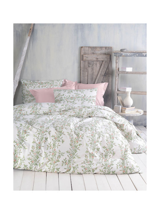 Rythmos Talia Pillowcase Set with Envelope Cover Pink 50x70cm.