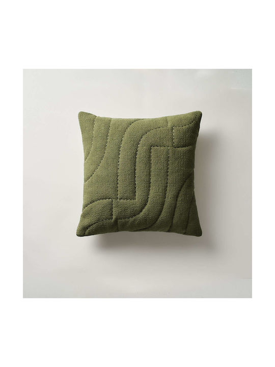 Gofis Home Dekorativer Kissenbezug Forest 103/07 aus 100% Baumwolle Forest Green 43x43cm.