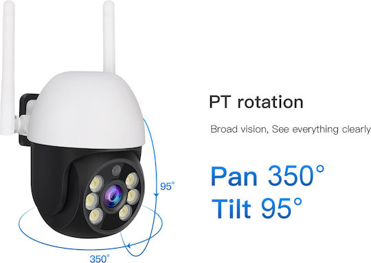 Vstarcam CS661 IP Κάμερα Παρακολούθησης Wi-Fi Full HD+ 3MP Αδιάβροχη