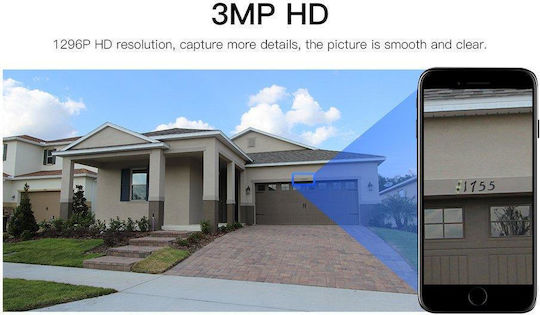 Vstarcam CS661 IP Κάμερα Παρακολούθησης Wi-Fi Full HD+ 3MP Αδιάβροχη
