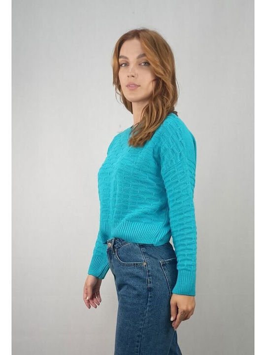 Moutaki Damen Pullover Türkis