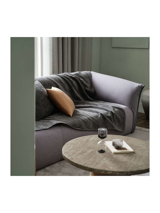 Gofis Home Four-Seater Sofa Throw Nimbus 180x350cm Gray