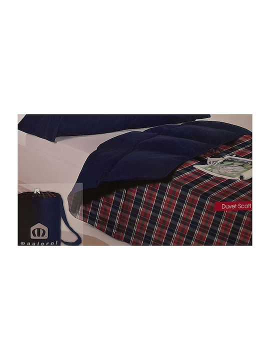 Manterol Casa Πάπλωμα Υπέρδιπλο με Γέμιση Microfiber 220x240εκ. Μπλε