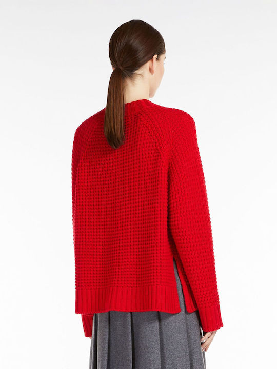 Weekend Maxmara Damen Pullover Wolle Rot