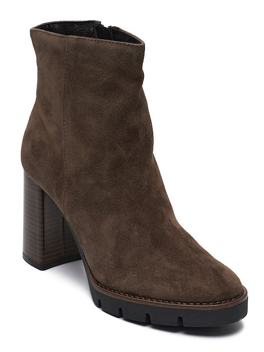 Philippe Lang Suede Women's Ankle Boots Brown