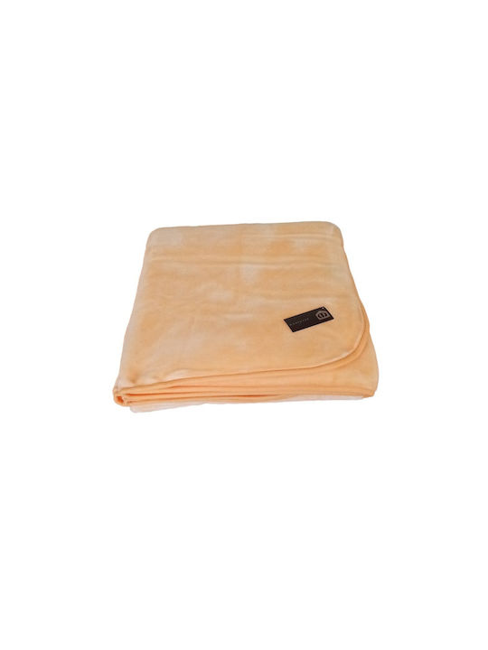 Manterol Casa Polo Farbe Samtige Übergröße Decke 220x240cm Koralle