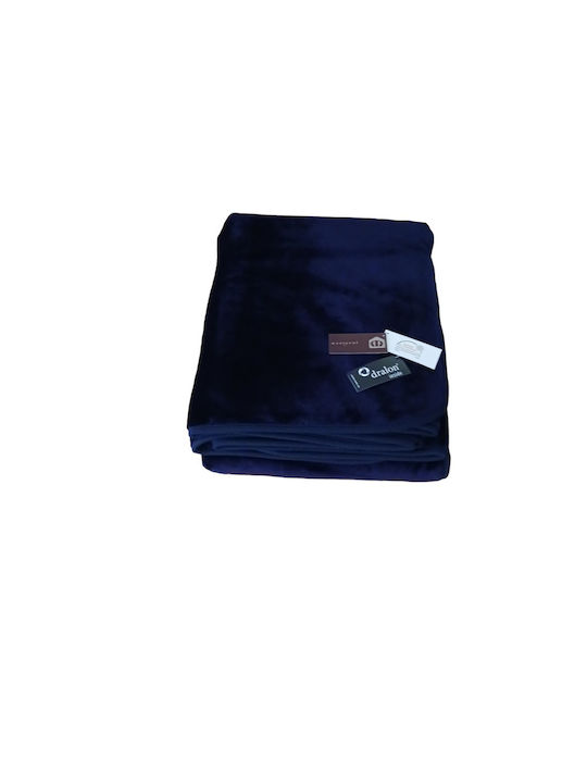 Manterol Casa Polo Farbe Samtige Übergröße Decke 220x240cm Koralle