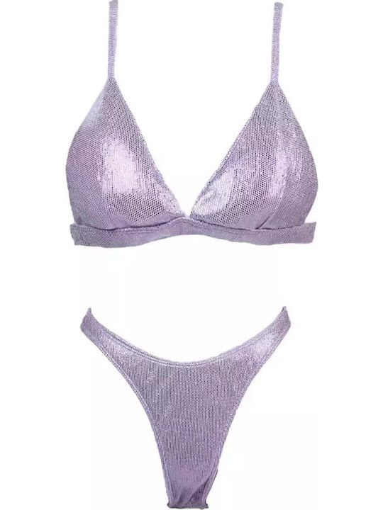 Set Bikini Dreieck Flieder