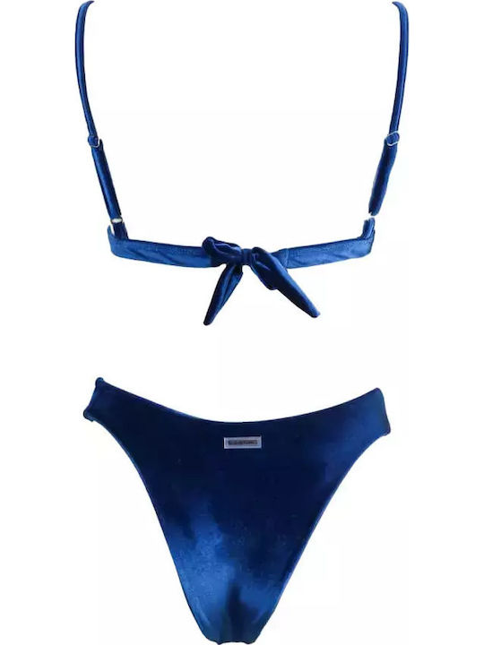 Set Bikini Τριγωνάκι Μπλε