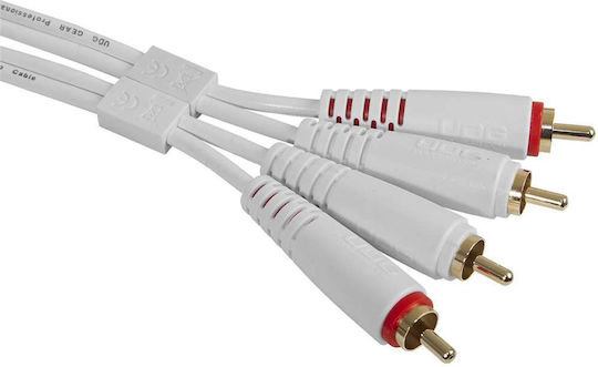 UDG Cable 2x RCA male - 2x RCA male 3m U97003WH