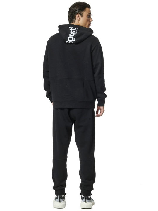 Herren Sweatshirt mit Kapuze Schwarz