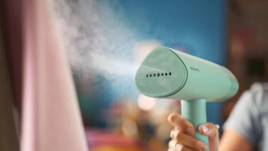 Philips Hand Garment Steamer 1000W with Container 100ml Green