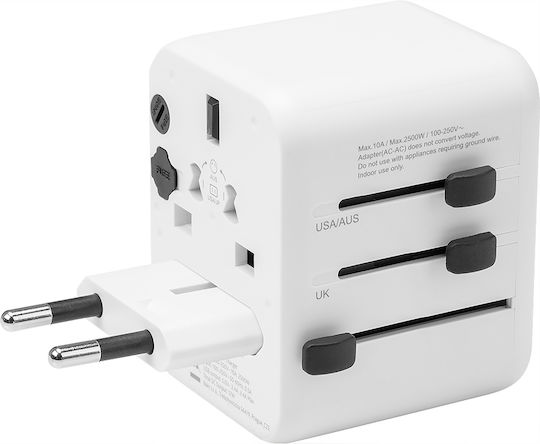 Tactical PTP Travel 05CHA0150 Αντάπτορας Πρίζας από Universal σε Universal