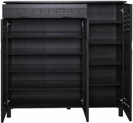 Ξύλινη με 6 Ράφια 115x38x119cm